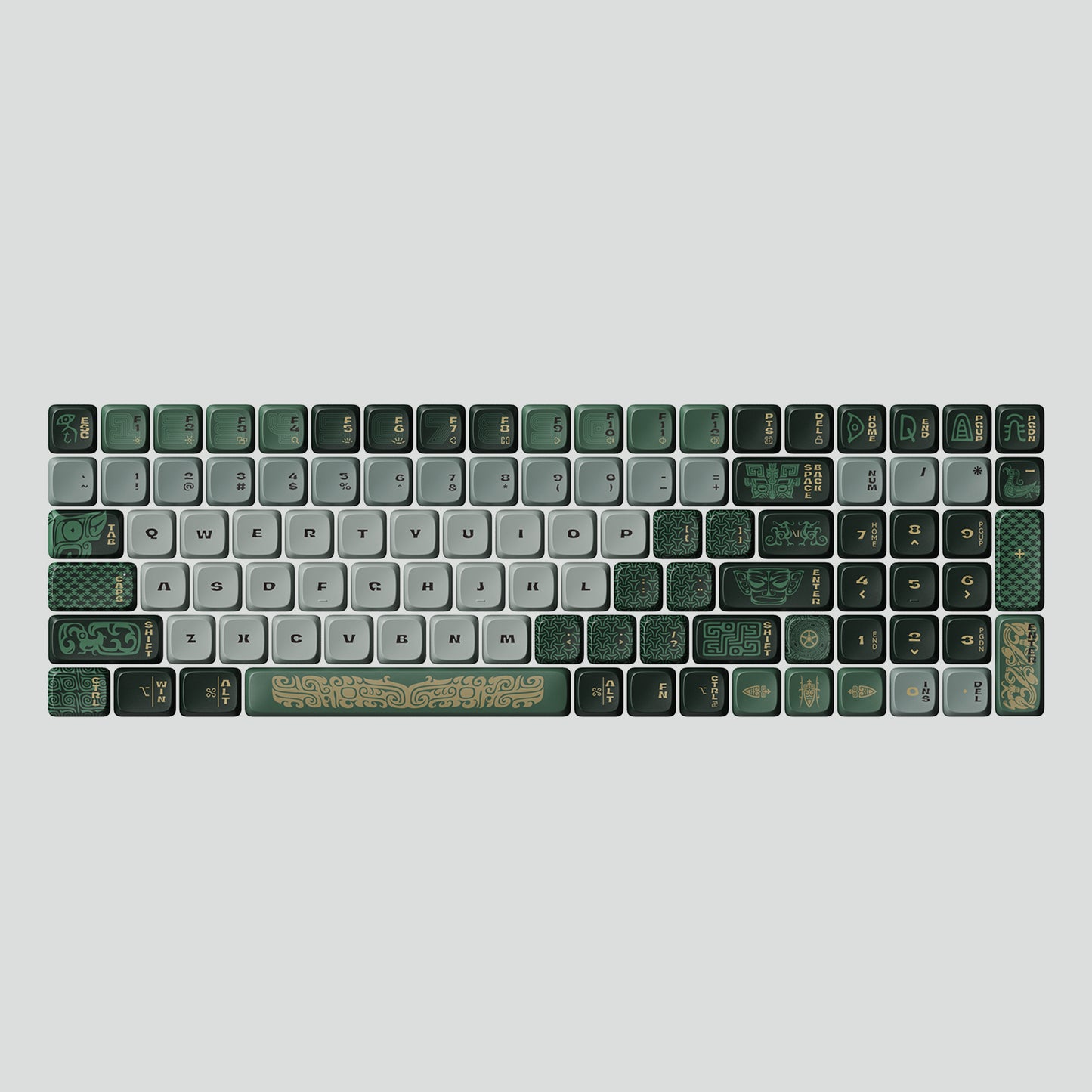 【新発売】Bronze-Flow Series 英語配列キーキャップ