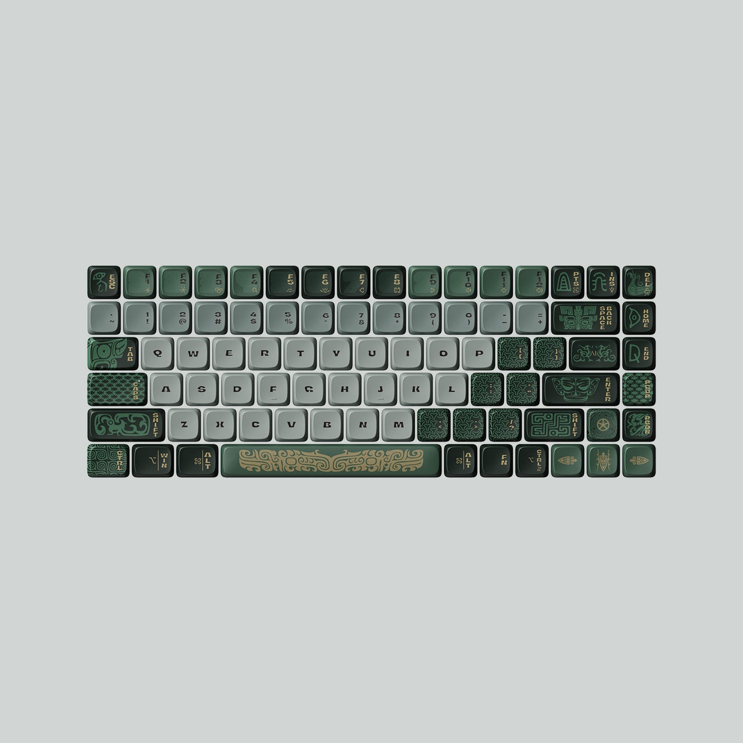 【新発売】Bronze-Flow Series 英語配列キーキャップ