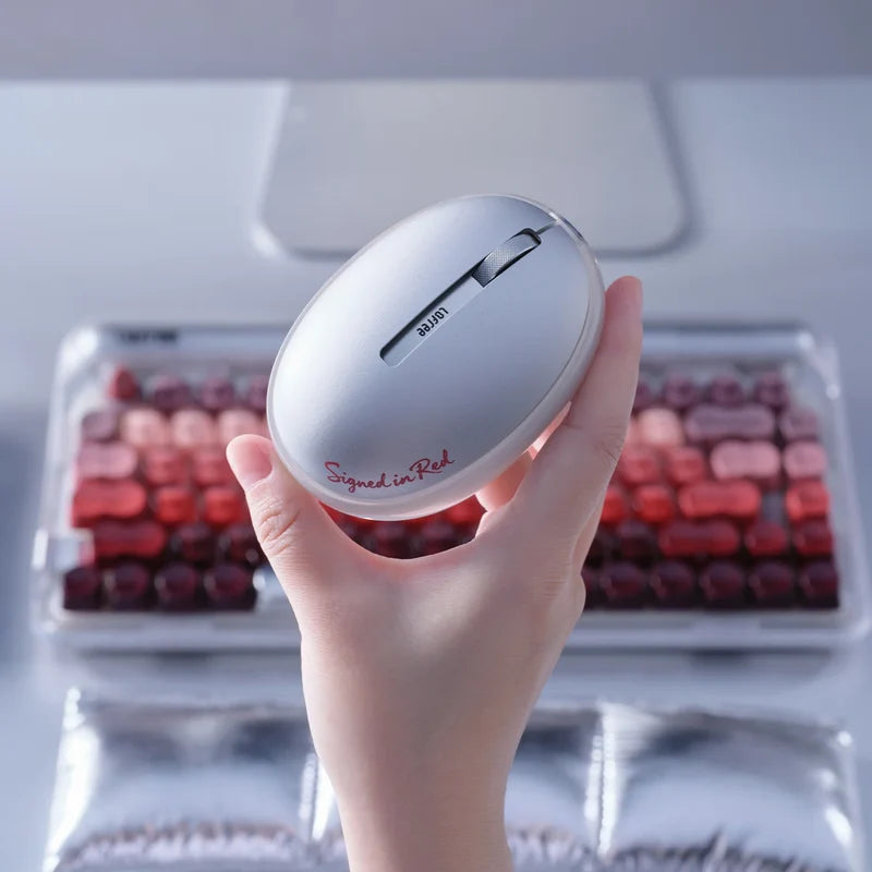 Lofree Lipstick ワイヤレスマウス シルバー