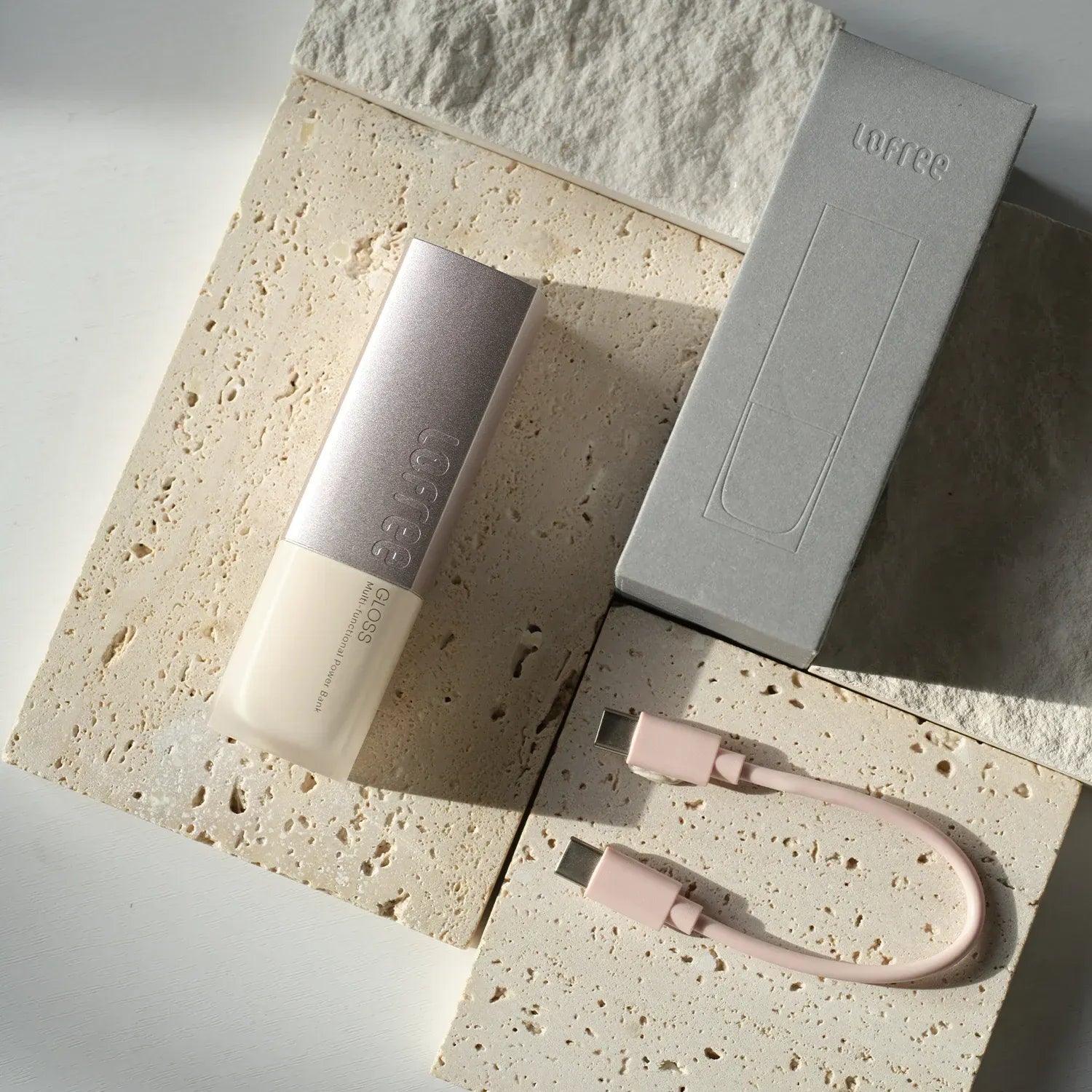 Lofree Gloss 付属USB-Cケーブル付き モバイルバッテリー